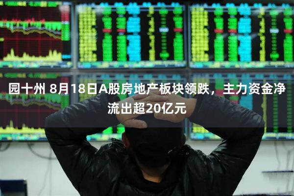 园十州 8月18日A股房地产板块领跌，主力资金净流出超20亿元